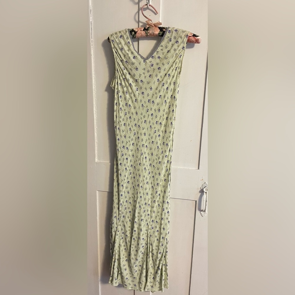 April Cornell Bias Floral Sleeveless Maxi Dress Women’s Small NWOT $98